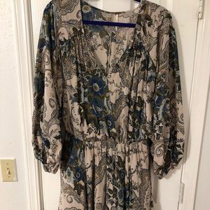 Free People Floral Tunic/Dress Size M